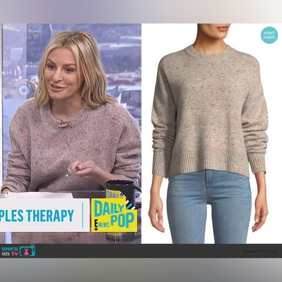 A.L.C. Emmeline Speckled Wool-Cashmere Sweater, Size Small, Colour Mixed - Picture 7 of 7